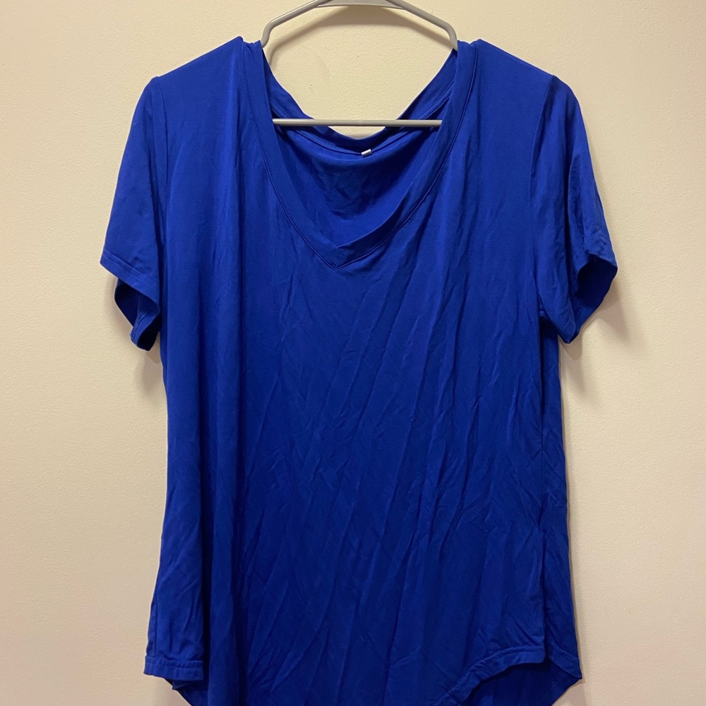 Blue Women's Vneck